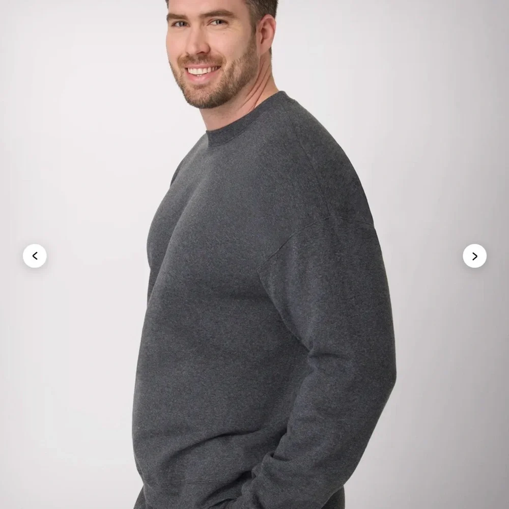 Hanes EcoSmart Unisex Fleece Sweatshirt Charcoal Gray